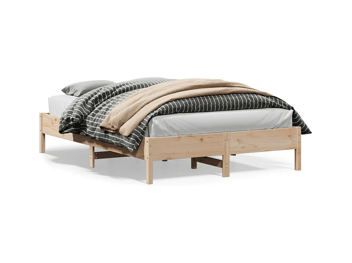 Lit-150x200 cm bois de pin massif HOQW92851