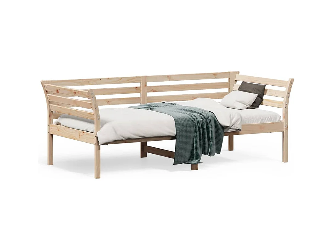 Cama -75x190 cm de madera maciza de pino YOE53411