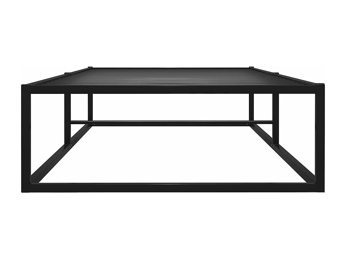 Lit-90x200 cm Noir Métal HOQW76516