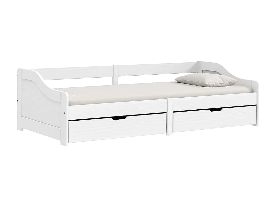 Lit-90x200 cm de jour + bois pin massif HOQW57413