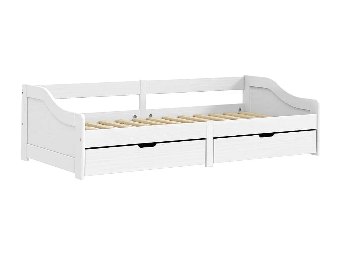 Lit-90x200 cm de jour + bois pin massif HOQW57413