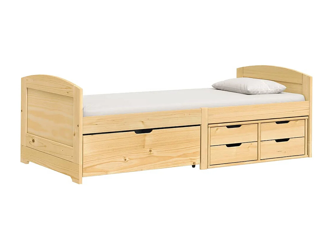 Tagesbett,Sofabett mit 5 Schubladen IRUN 90x200 cm Massivholz Kiefer -gkd95337