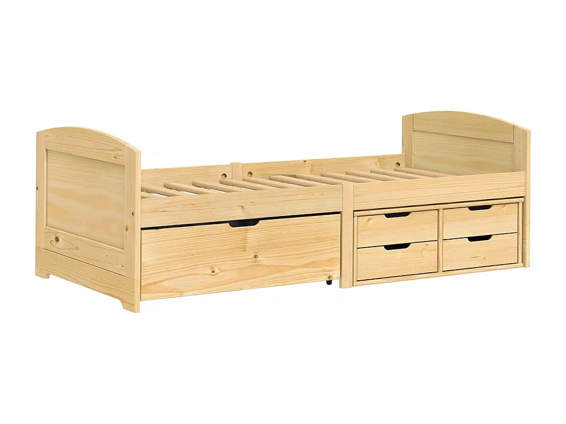 Tagesbett,Sofabett mit 5 Schubladen IRUN 90x200 cm Massivholz Kiefer -gkd95337
