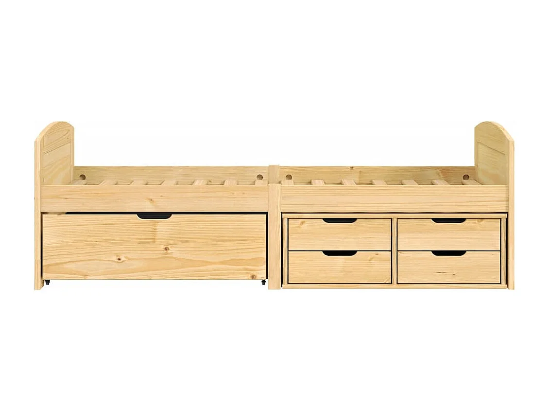 Tagesbett,Sofabett mit 5 Schubladen IRUN 90x200 cm Massivholz Kiefer -gkd95337