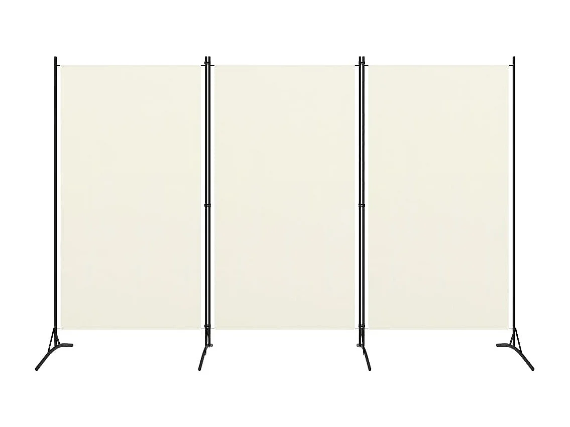 Paravent 3 panneaux Blanc crème 260x180 cm   WVGQ9886