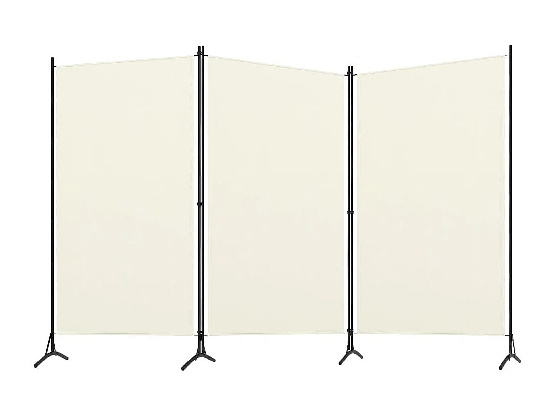 Paravent 3 panneaux Blanc crème 260x180 cm   WVGQ9886