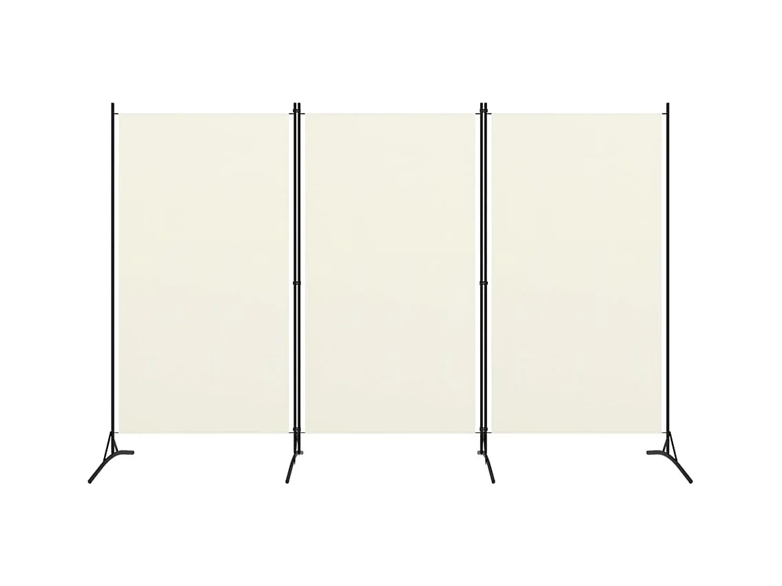 Paravent 3 panneaux Blanc crème 260x180 cm   WVGQ9886