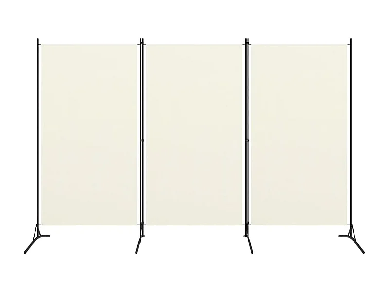 Paravent 3 panneaux Blanc crème 260x180 cm   WVGQ9886