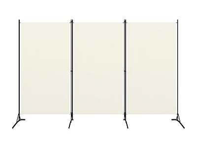 Paravent 3 panneaux Blanc crème 260x180 cm   WVGQ9886