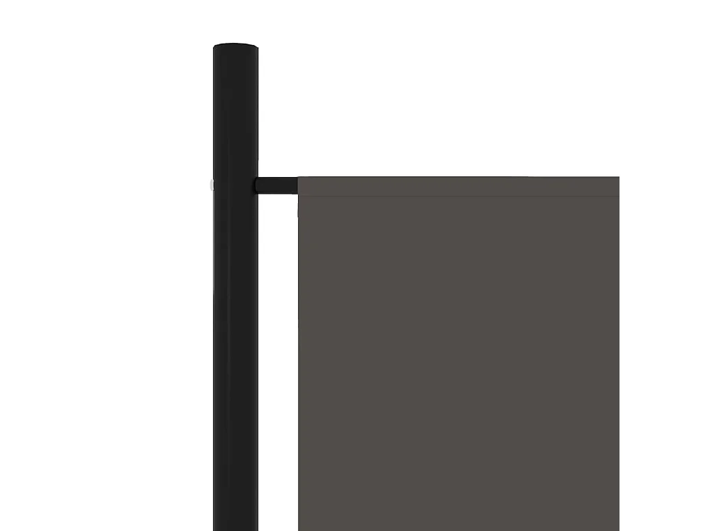Biombo divisor de 6 paneles gris antracita 300x180 cm ES452576