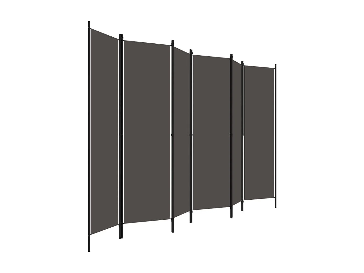 Paravent 6 panneaux Anthracite 300x180 cm WVGQ3001