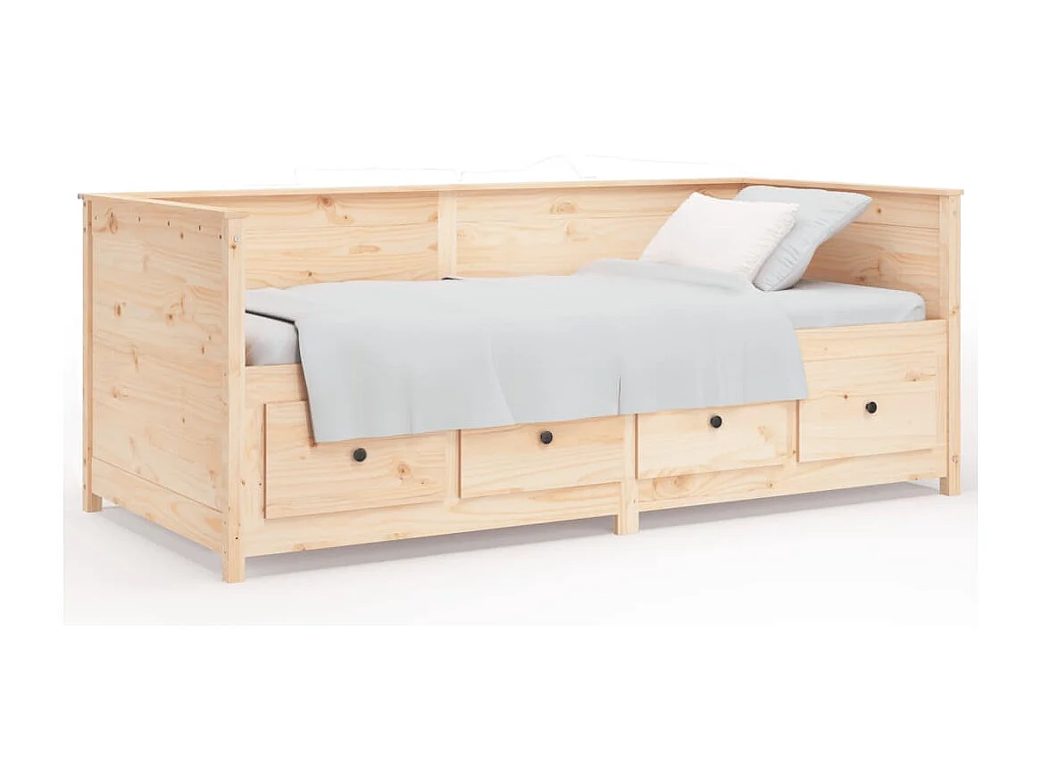 Tagesbett,Sofabett 90x200 cm Massivholz Kiefer -gkd31938