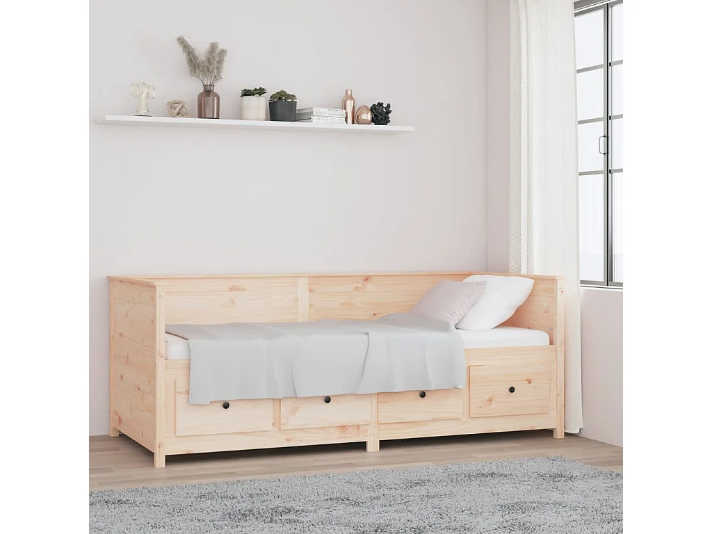 Lit - 90x200 cm Bois de pin massif WVGQ2563