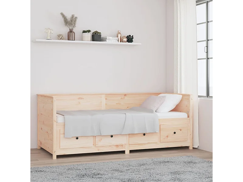 Lit - 90x200 cm Bois de pin massif WVGQ2563