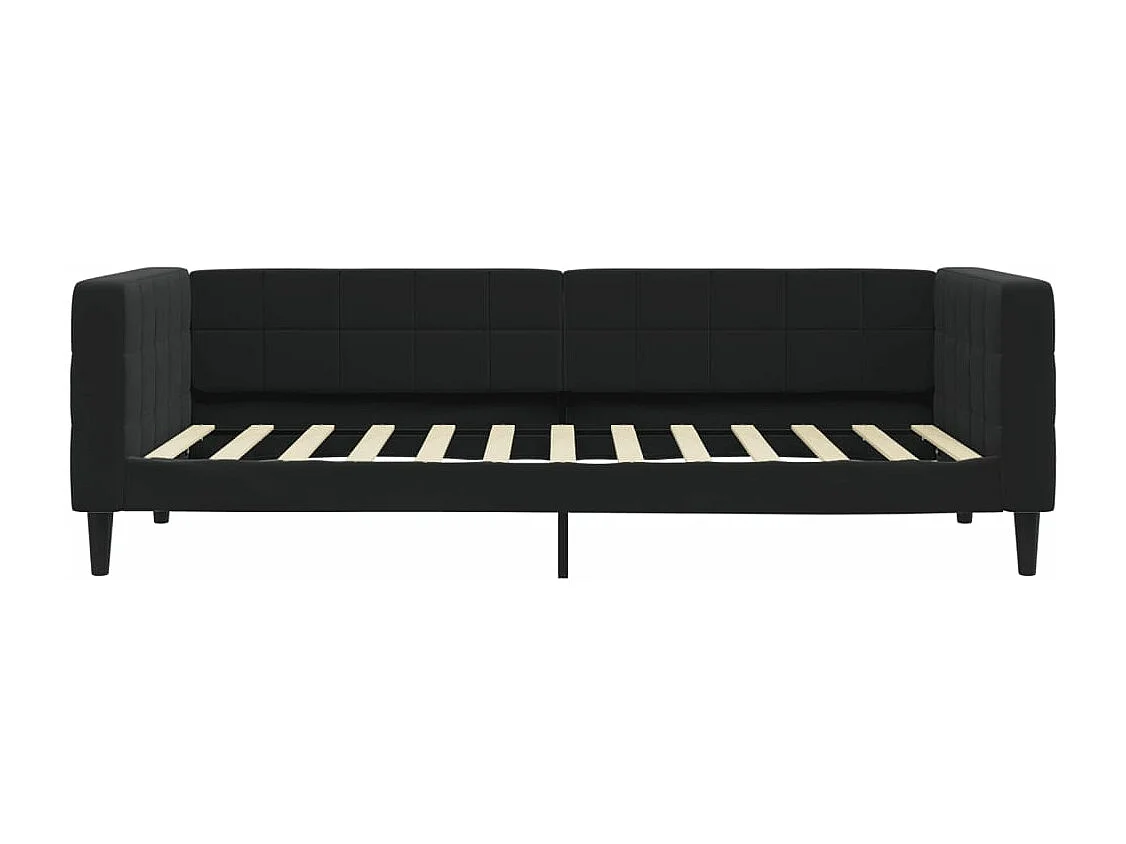 Lit - 100x200 cm avec matelas noir velours WVGQ6732