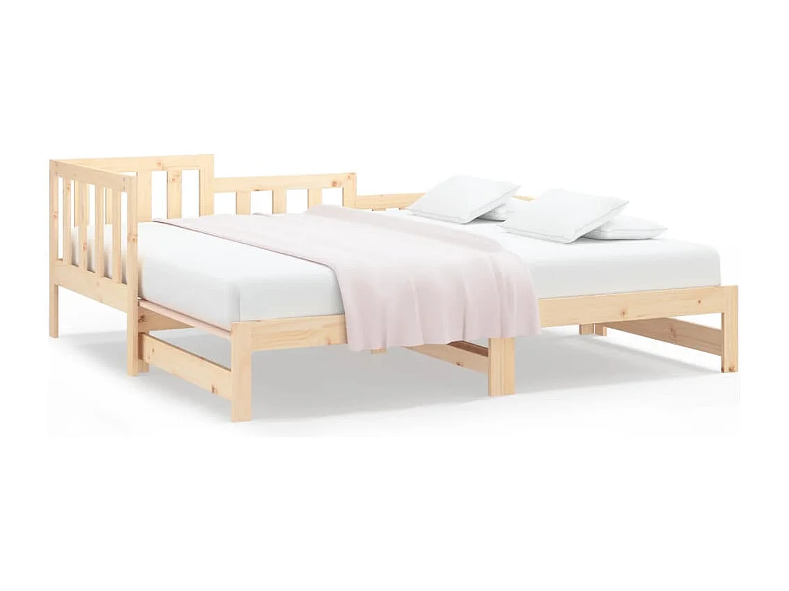 Cama nido - 90x200 cm extraíble madera maciza de pino ES55227