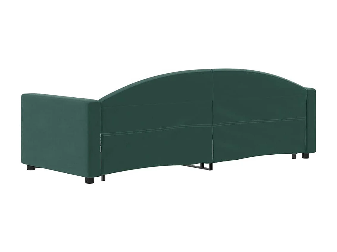 Cama nido terciopelo verde oscuro 80x200 cm ES704532