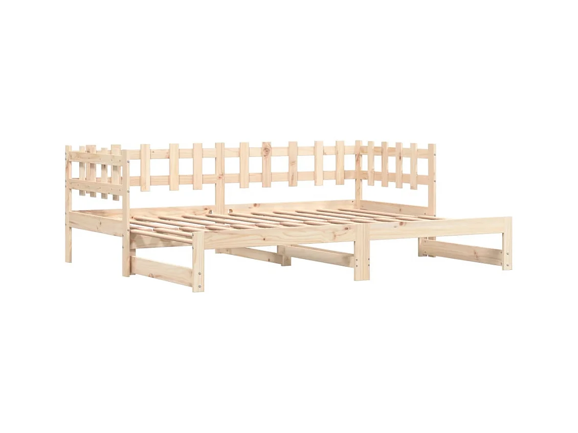 Cama nido - 90x200 cm extraíble madera maciza de pino ES74097