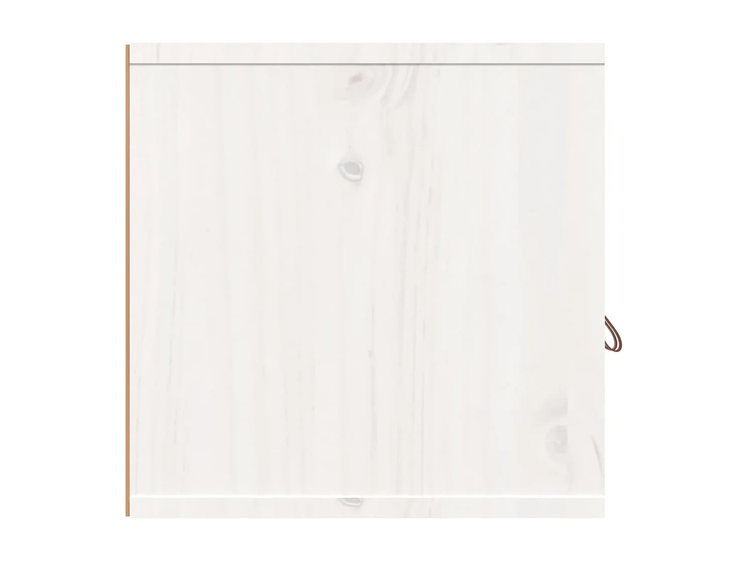 Wandschrank,Wandhängeschrank Weiß 80x30x30 cm Massivholz Kiefer -gkd986054