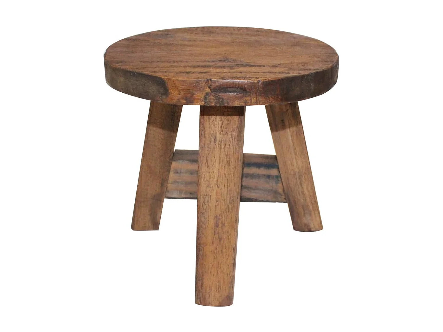 Taburete de madera maciza reciclada ES532743