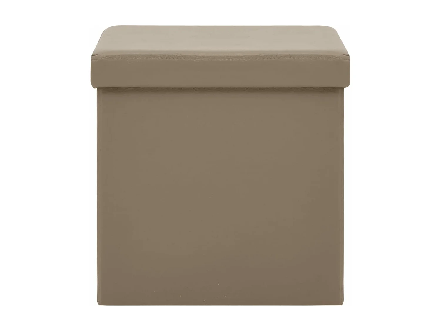 Opbergkruk inklapbaar PVC cappuccinokleurig NL827232