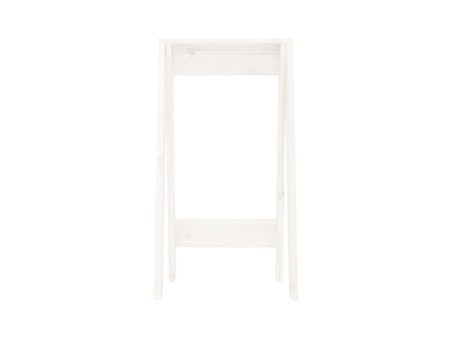 Taburetes 2 unidades madera maciza de pino blanco 40x40x75 cm ES139443