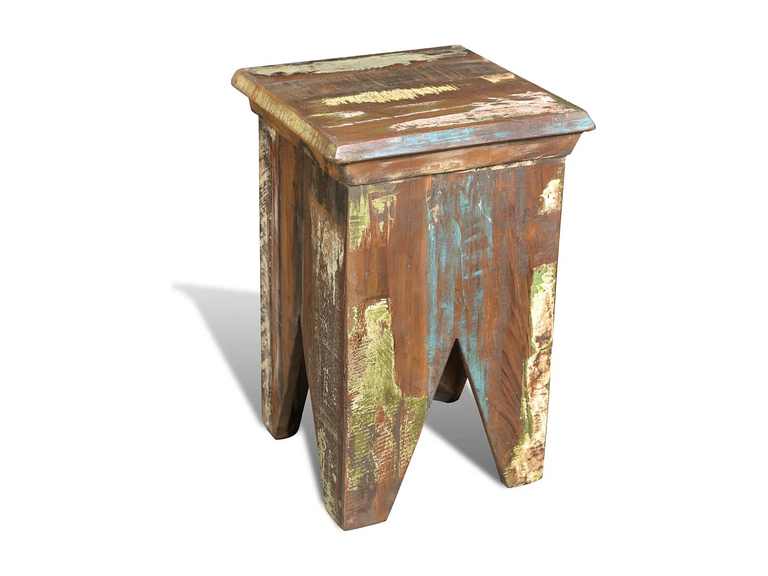 Tabouret Bois de récupération massif REO11798