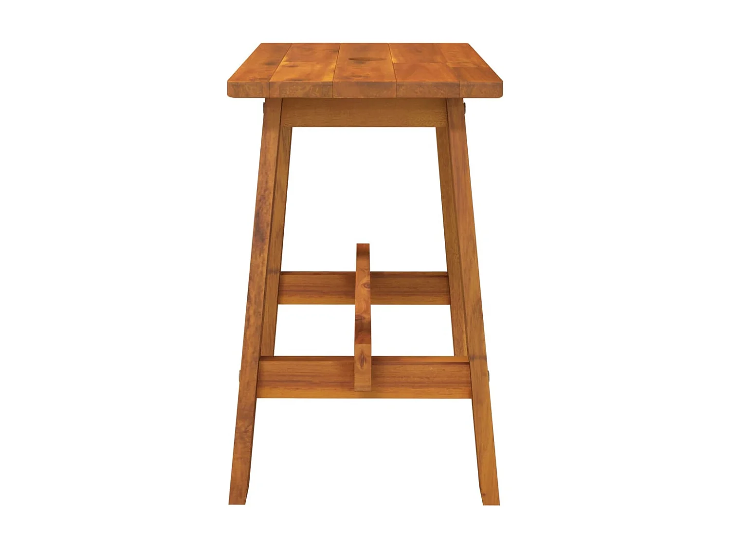 Tabouret 45x29x45 cm Rectangulaire Bois d'acacia solide REO11712