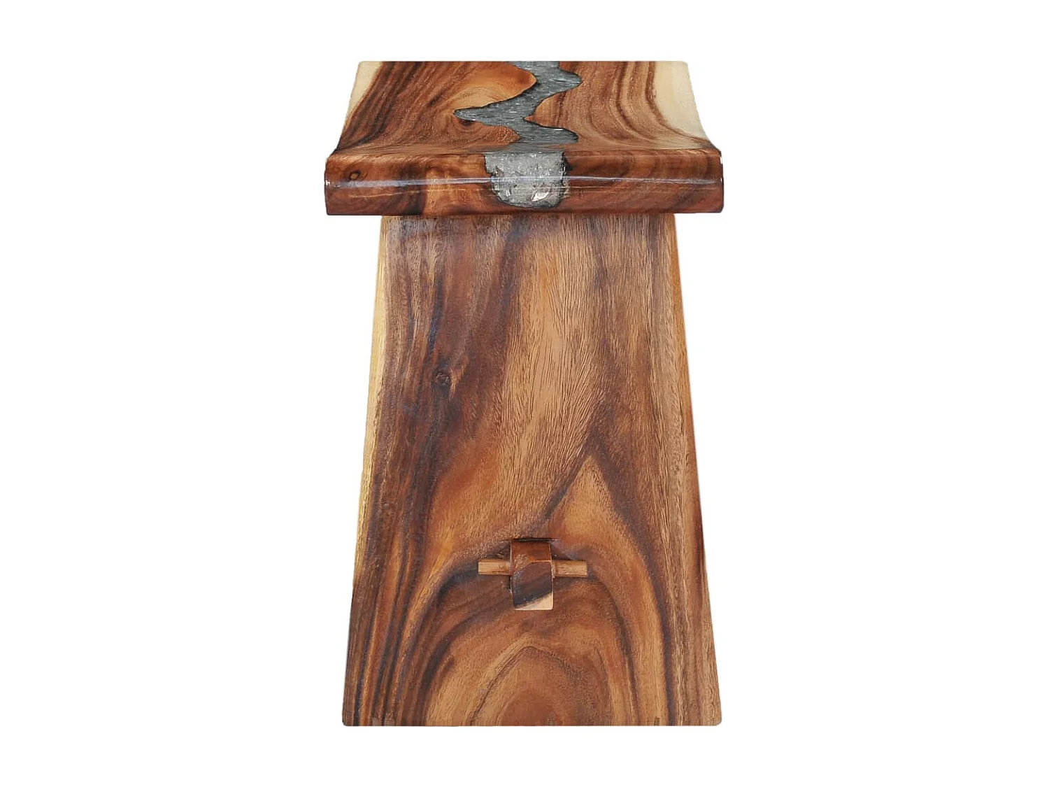 Tabouret Bois de Suar solide et polyrésine REO10710