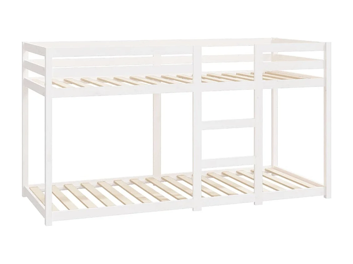 Lit superposé Blanc 80x200 cm Bois de pin massif HOQW34843