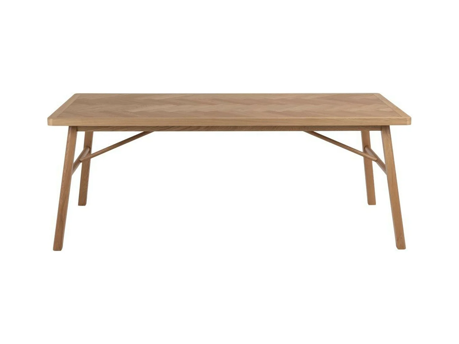 Table à manger rectangulaire en chêne L200 de style scandinave - WALY