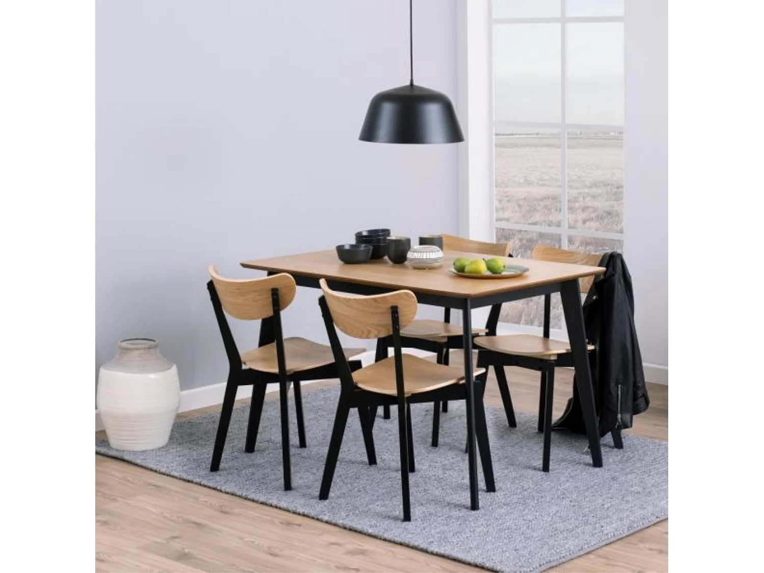 Table à manger rectangulaire en bois L120 - LETA