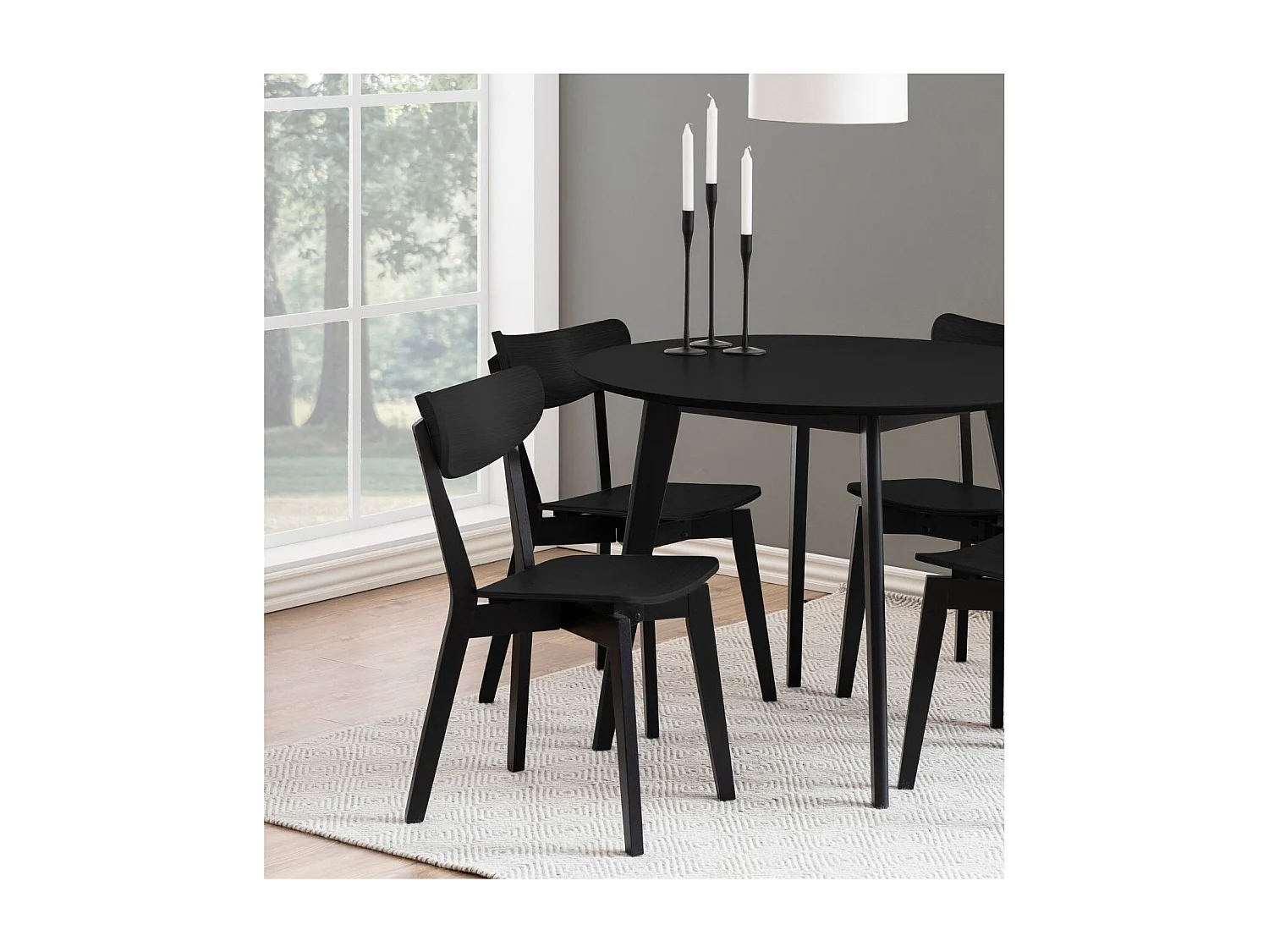 Table à manger ronde en bois D105 - LETA