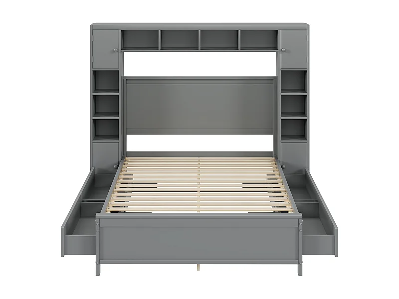 Cama acolchoada para adulto 180 x 1038 cm, sem cabeceira, com faixa LED (monocromática), base com suspensão hidráulica, bege.