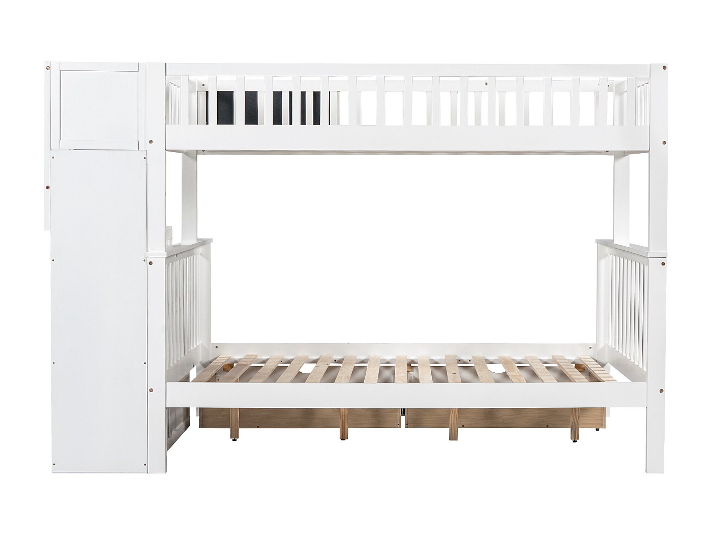 Lit Bébé évolutif Multifonction 60x120cm Blanc Avec Tiroir - Transformable En Lit Enfant, Sommier Réglable