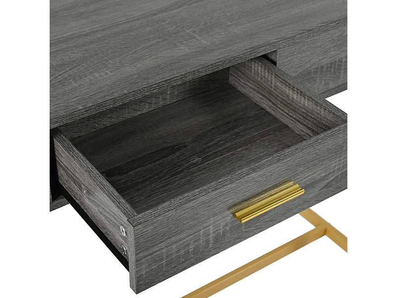 Console avec 1 tiroir - style moderne - Gris