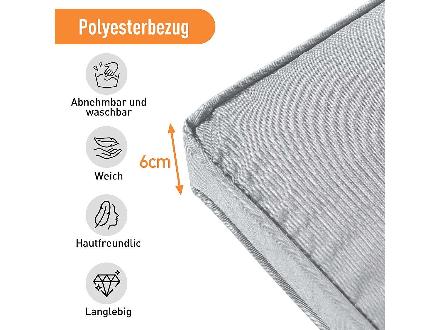 Ensemble salon de jardin en polyrotin 7 places avec avec canapé, table, tabouret et coussin - Anti-UV - Coloris kaki