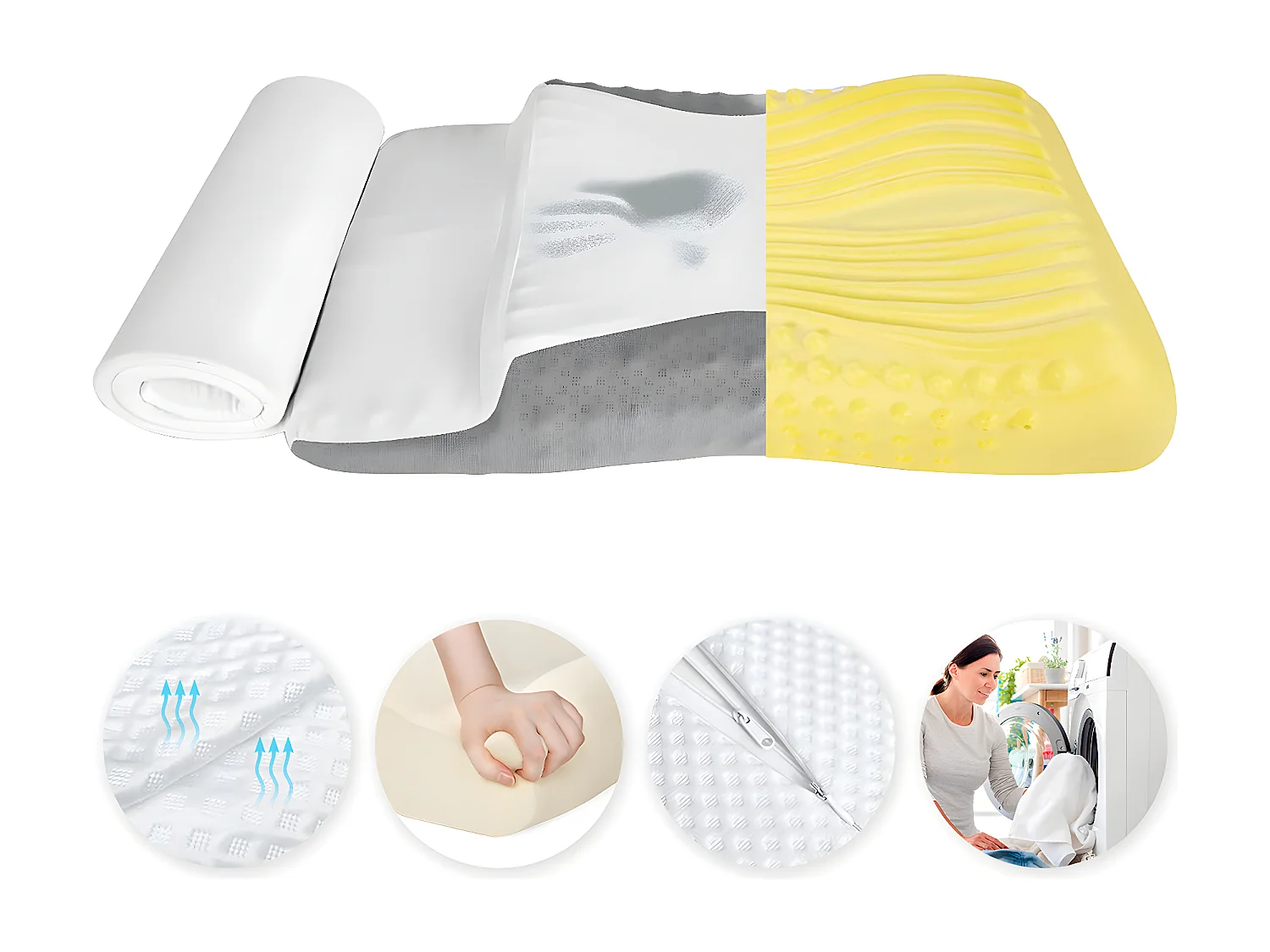 Double coussin ergonomique