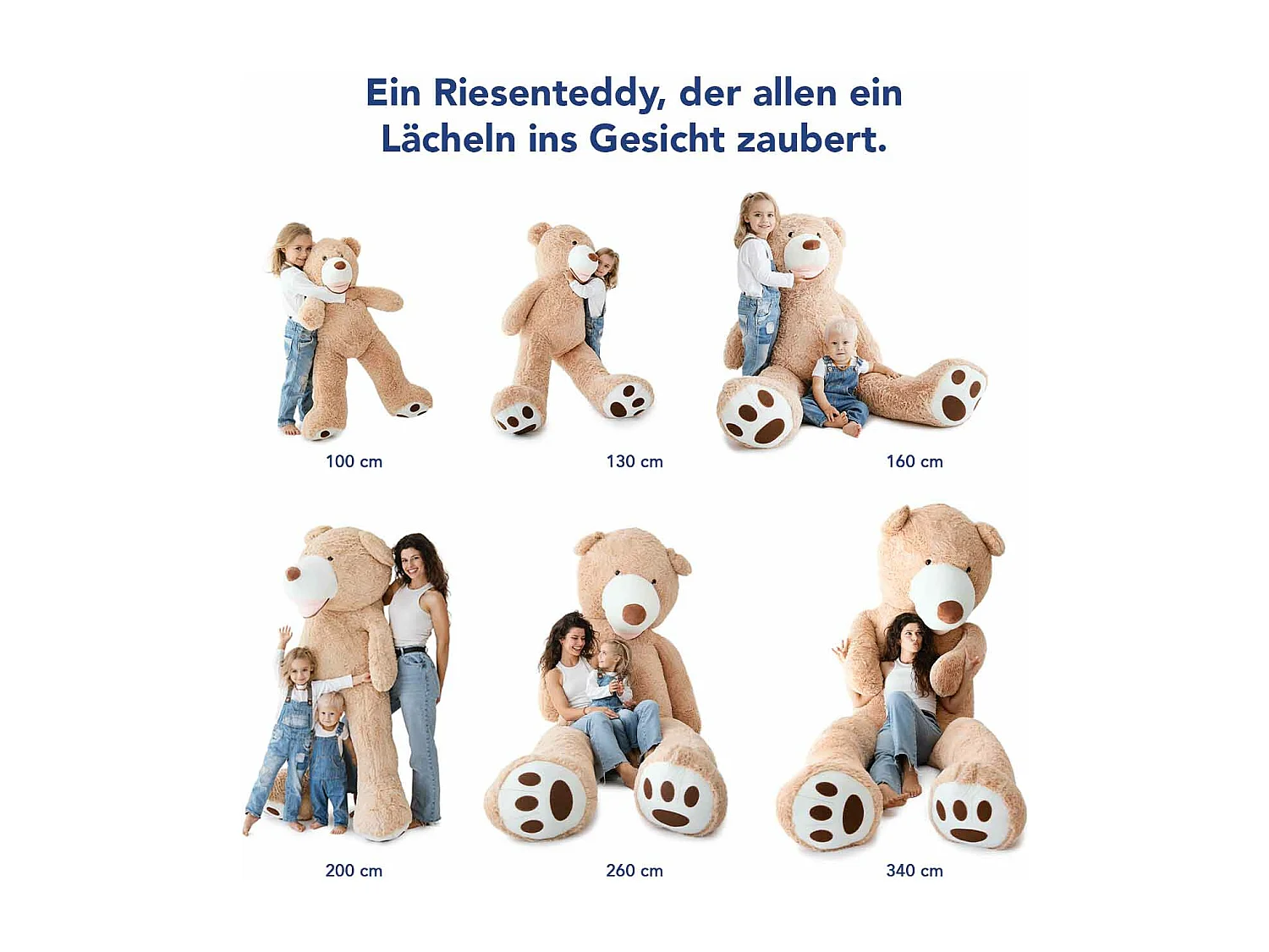 Ours en peluche géants 200cm