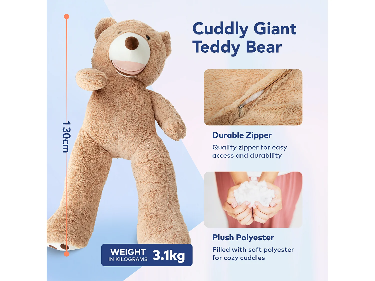 Ours en peluche géants 130cm