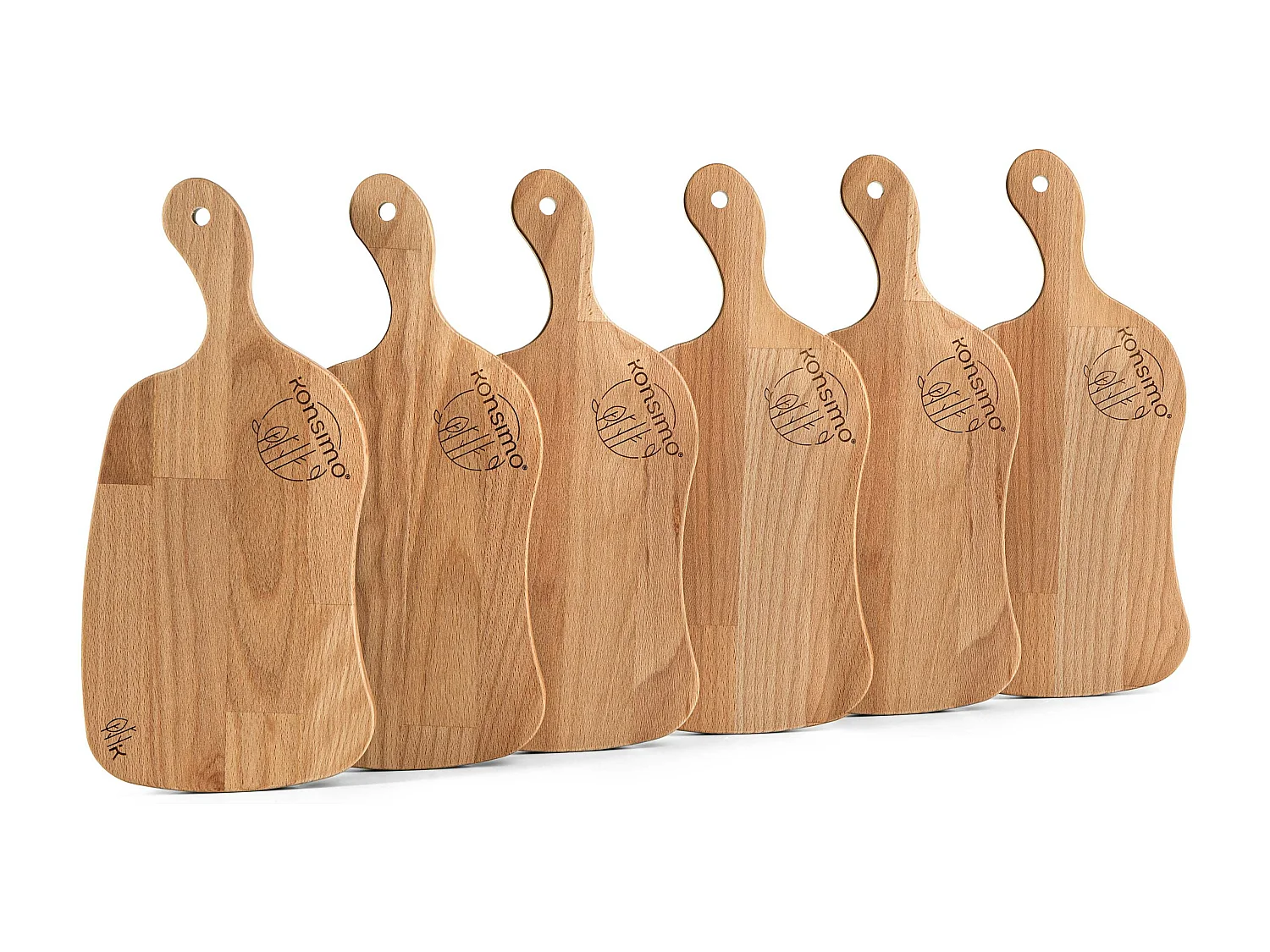 Frühstücksbrettchen-Set (6tlg.) - Buche geölt - LIVO