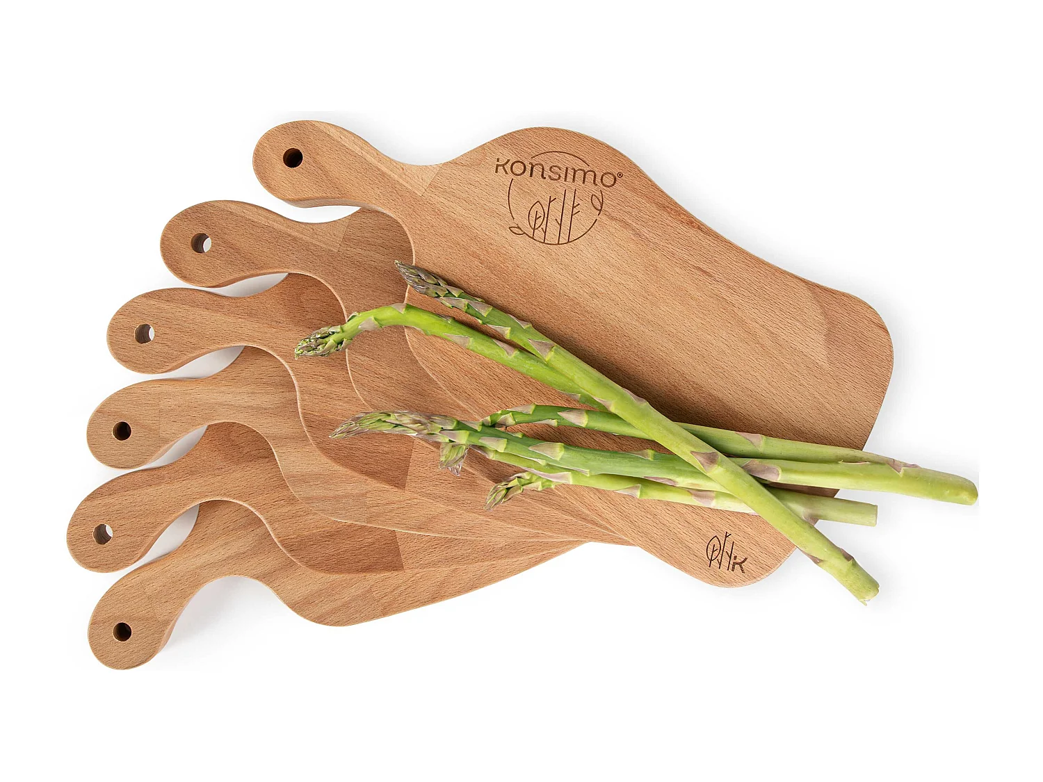 Frühstücksbrettchen-Set (6tlg.) - Buche geölt - LIVO