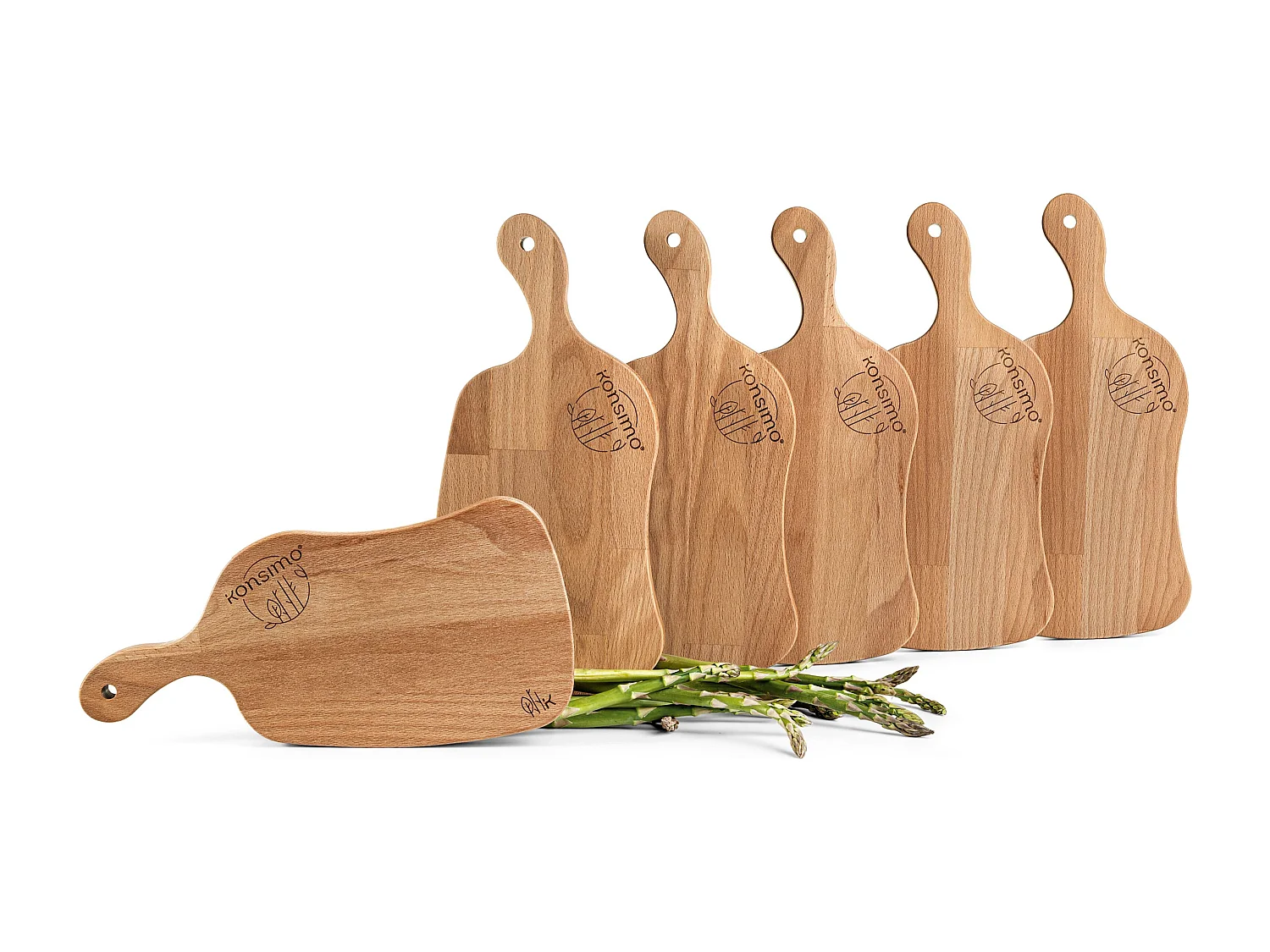 Frühstücksbrettchen-Set (6tlg.) - Buche geölt - LIVO