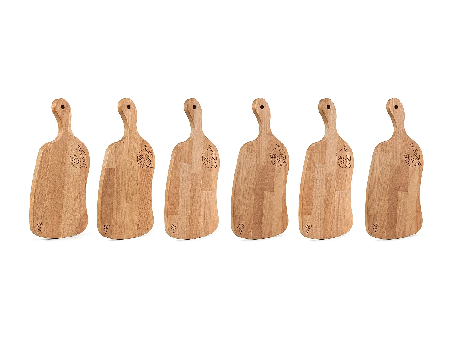 Frühstücksbrettchen-Set (6tlg.) - Buche geölt - LIVO