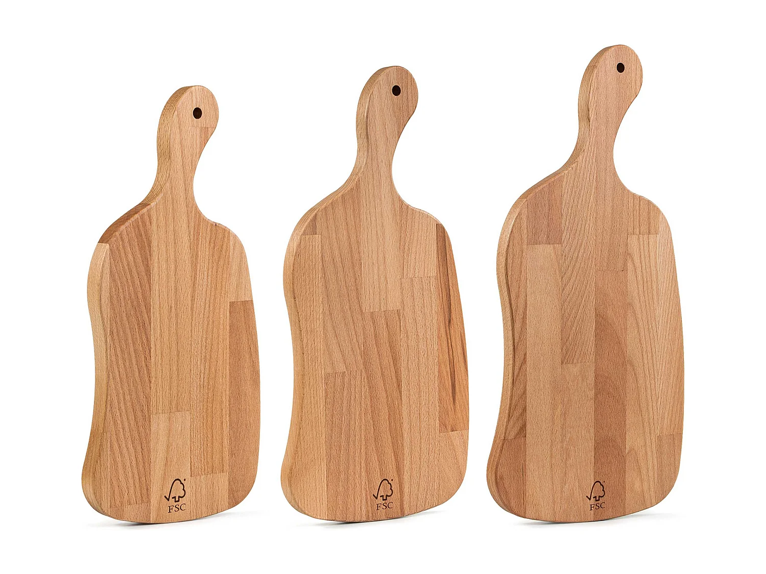 Schneidebrettset (3tlg.) - Buche geölt - LIVO