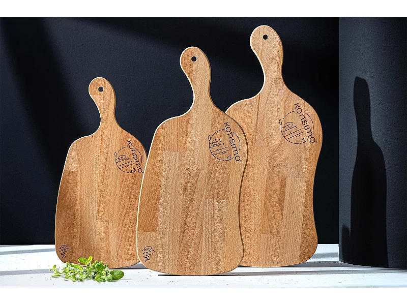 Schneidebrettset (3tlg.) - Buche geölt - LIVO