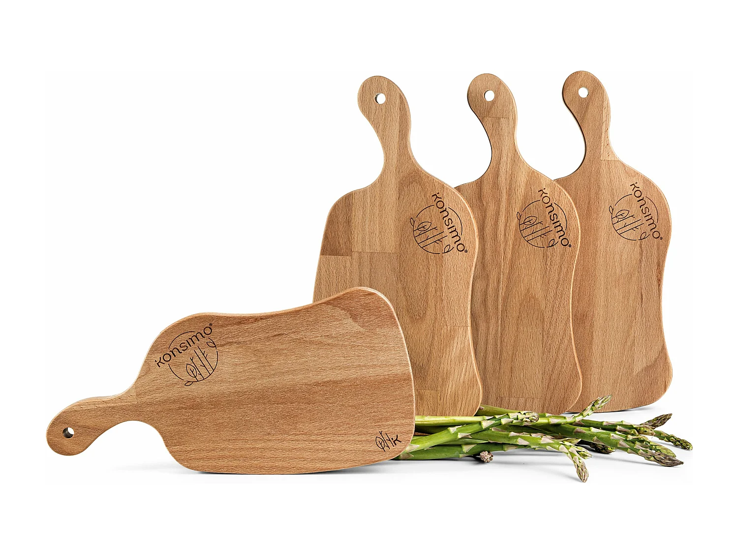 Frühstücksbrettchen-Set (4tlg.) - Buche geölt - LIVO