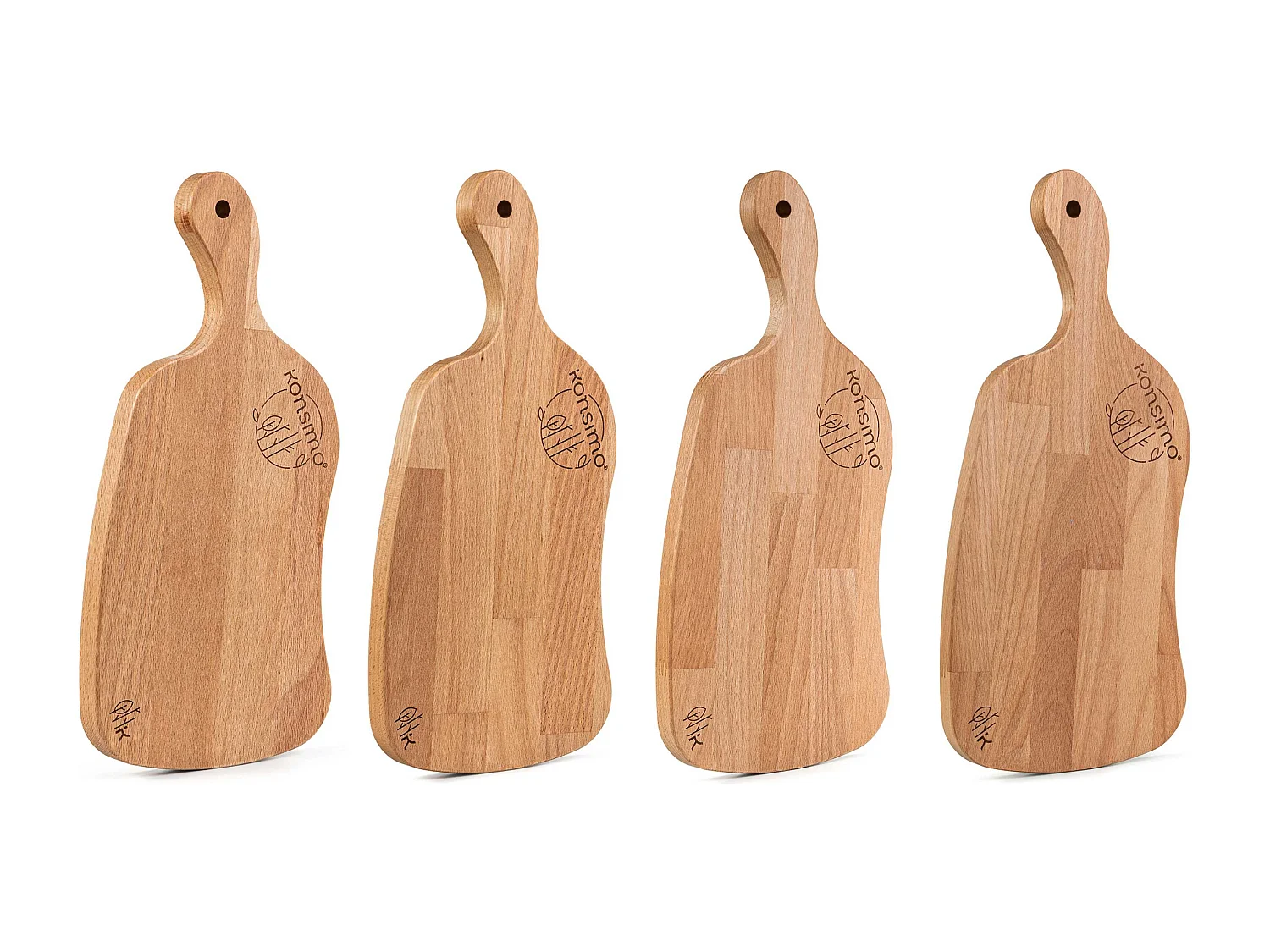 Frühstücksbrettchen-Set (4tlg.) - Buche geölt - LIVO