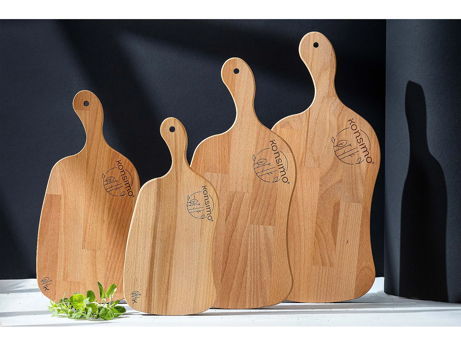 Schneidebrett-Set (4tlg.) - Buche geölt - LIVO