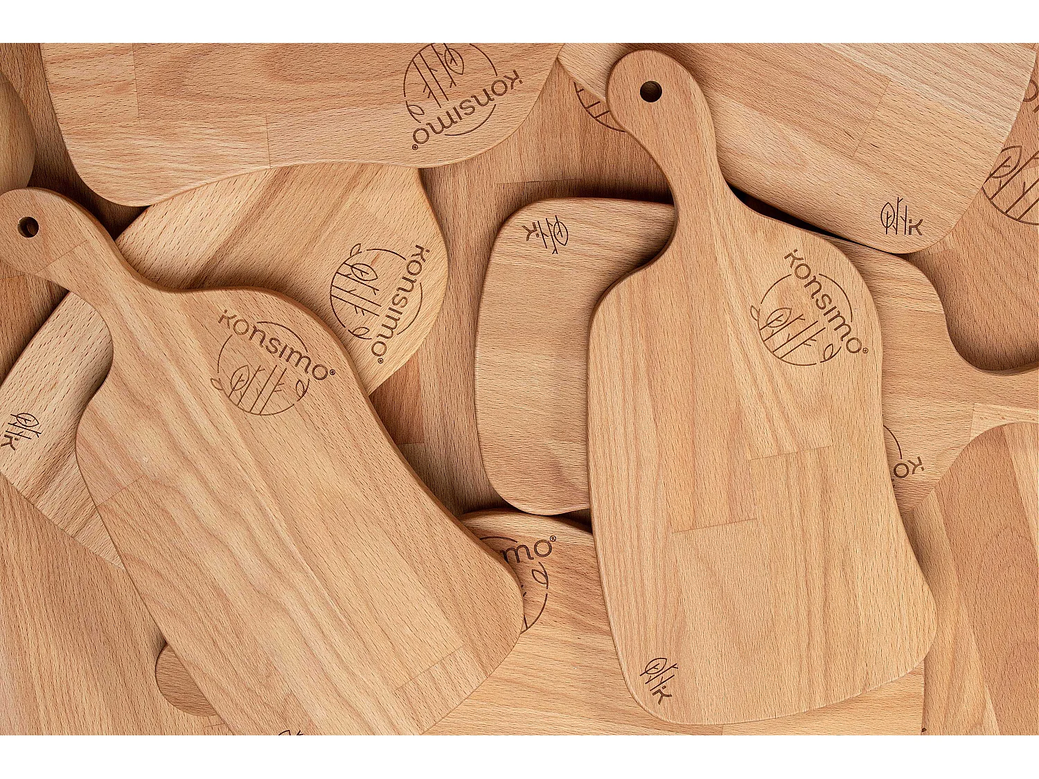 Schneidebrett-Set (4tlg.) - Buche geölt - LIVO